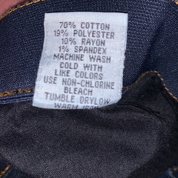 Rod’s True Western Women’s Size 19 20/34 Stretch Denim Botton Cuff Bootcut Jeans - Picture 6 of 8